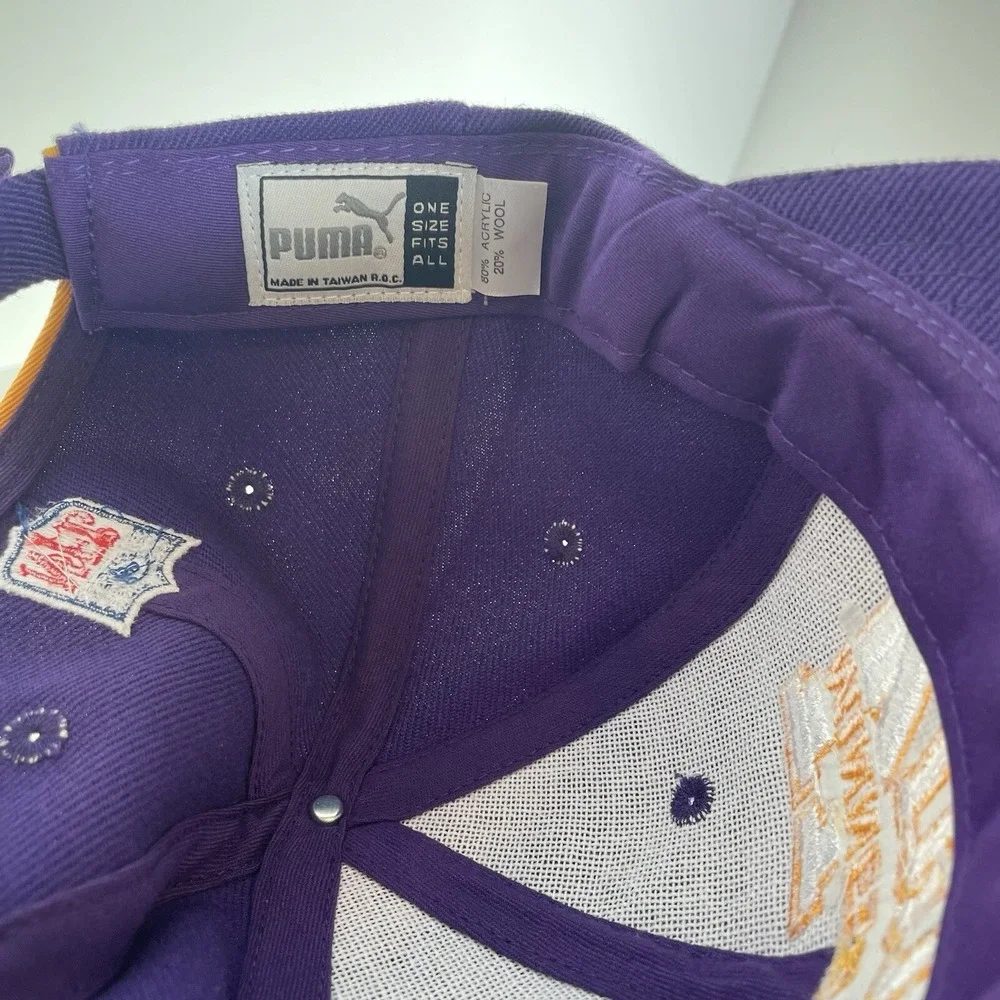 Minnesota Vikings NFL  Puma Adjustable Hat Cap‎ National Football League Purple